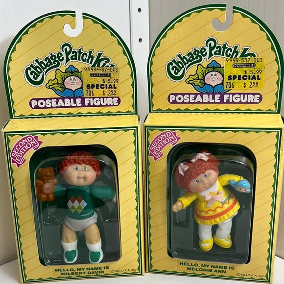Cabbage Patch kids Other - Cabbage Patch Kids Poseable Figures x 2 Vintage 1984